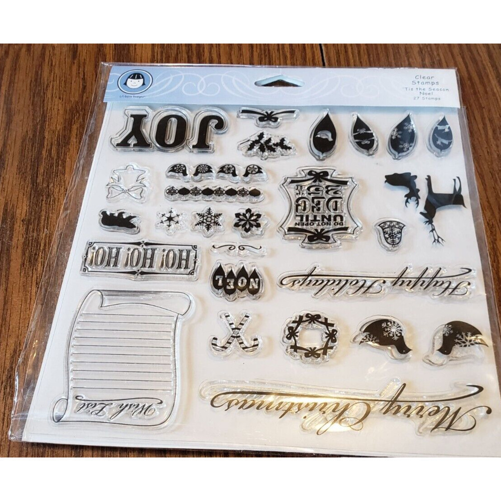 Fiskers Li'l Davis Designs Tis the Season Noel Set of 27 Clear Stamps